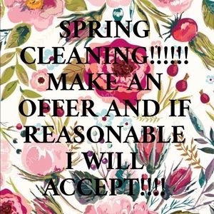 SPRING CLEAN OUT!!!!!!